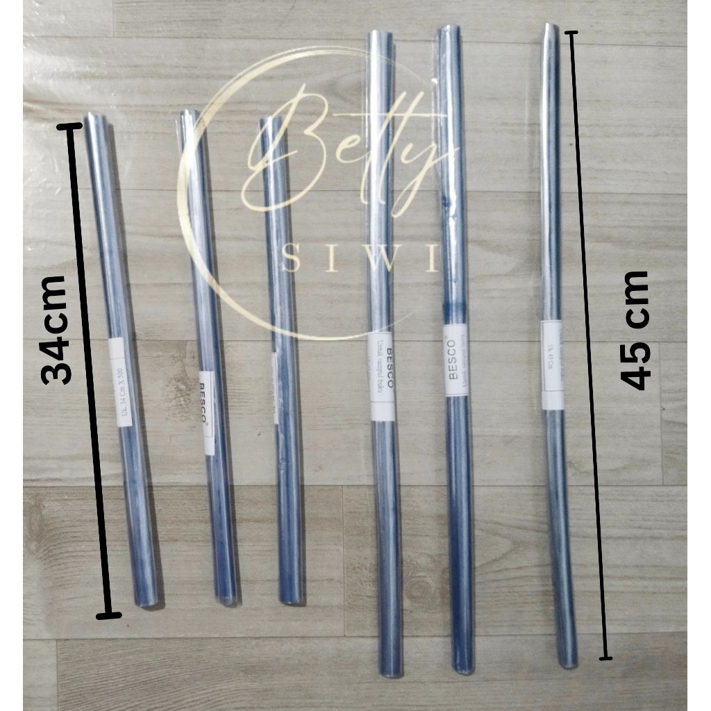 

Plastik Sampul buku gulungan Lebar 34 x300cm dan 45x300cm