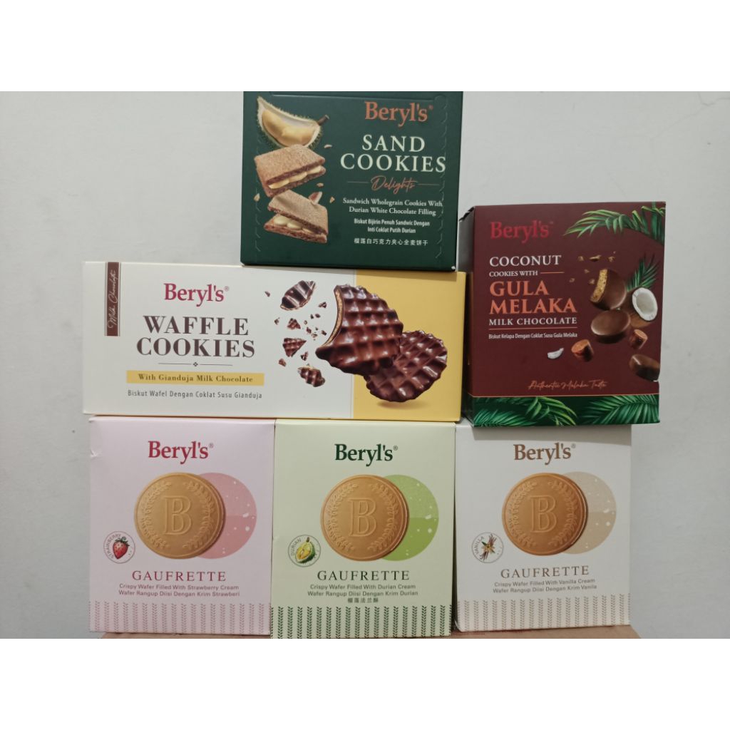 

READY BERYLS WAFFLE COOKIES/ GULA MALAKA/ GAUFRETTE/SAND COOKIES
