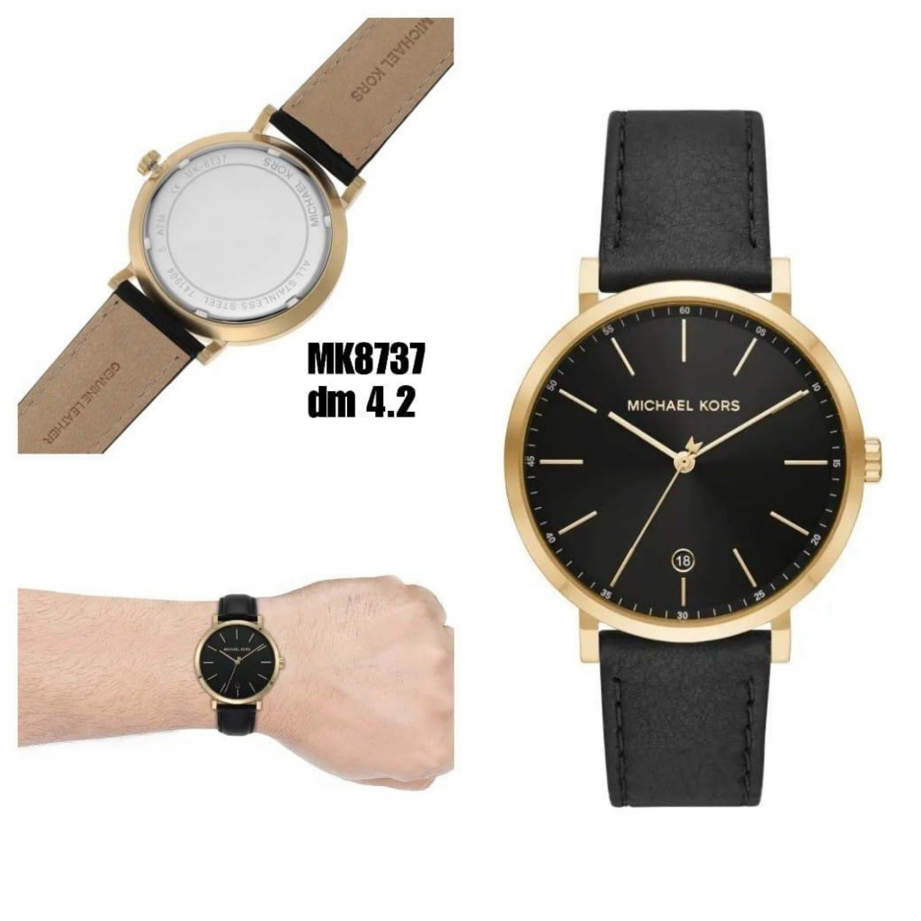 Jam MK8737 Slim Runway Men Leather Black 42mm
