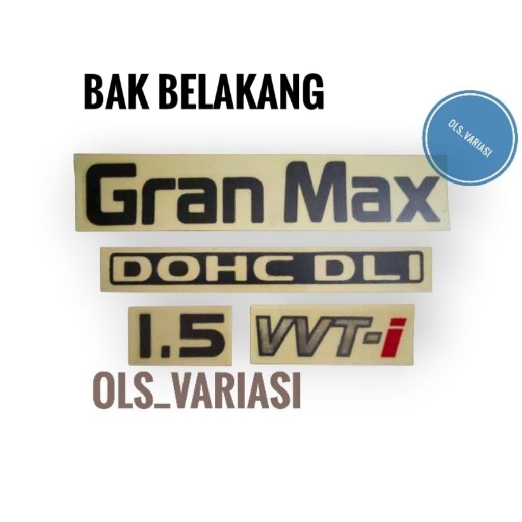 Stiker grand max pick up / Stiker bak belakang grand max pick up / set stiker grand max / grand max 