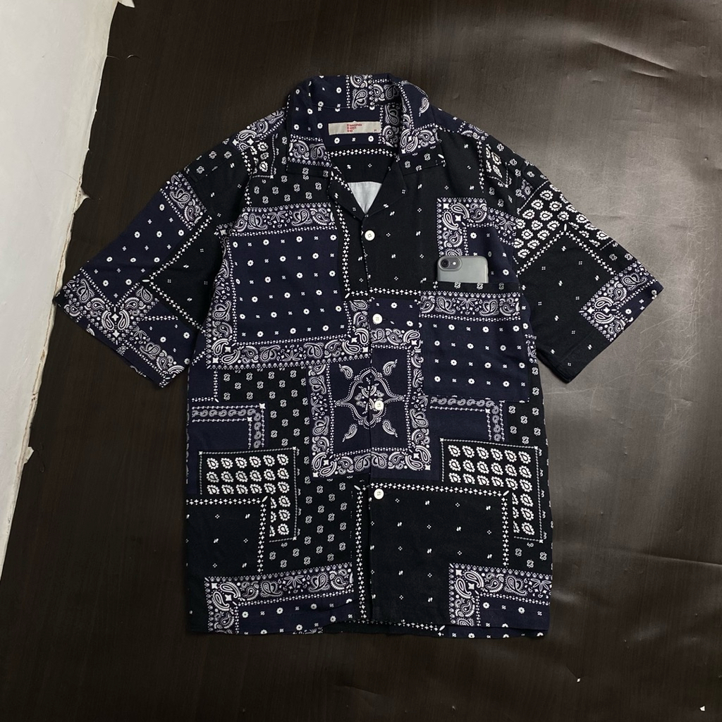 8SECONDS PAISLEY OPEN COLLAR SHIRT