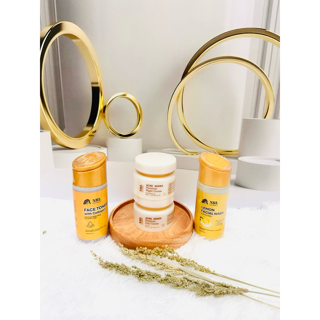(COD )CREAM NRL PAKET EKONOMIS VARIAN FLEK ACNE GLOWING KEMASAN TERBARU COVER POT WARNA PUTIH