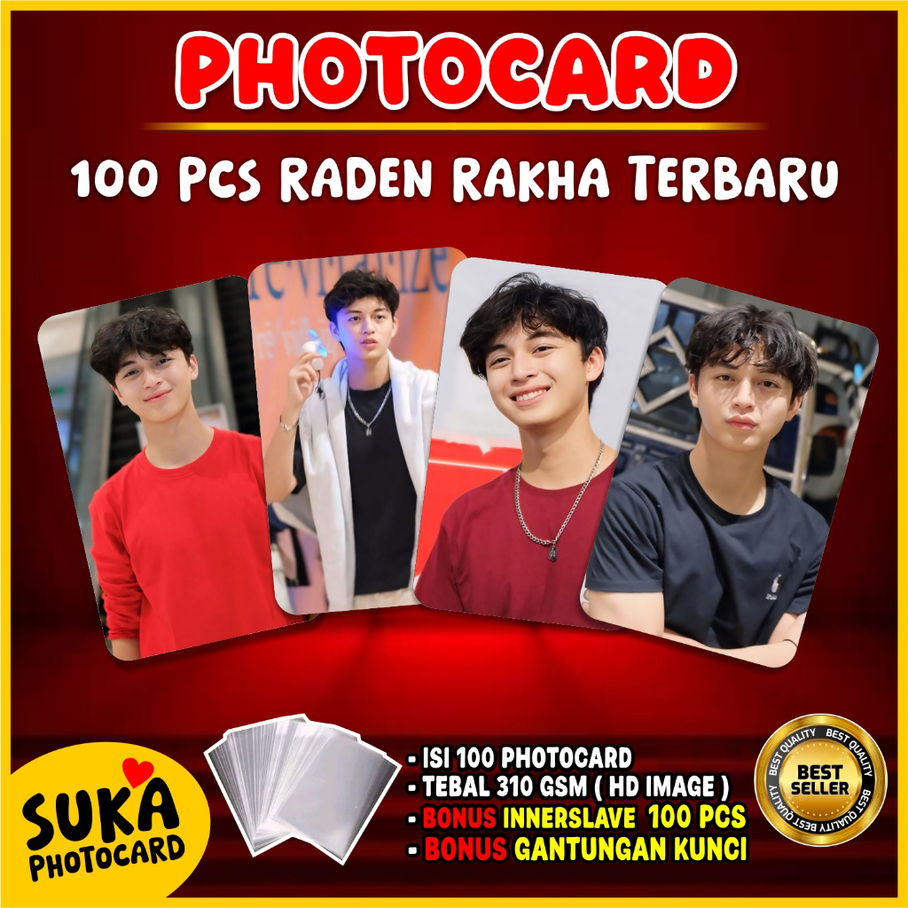 100 Photocard Raden Rakha Magic 5 Terbaru Bonus Gantungan Kunci Innerslave - Suka Photocard