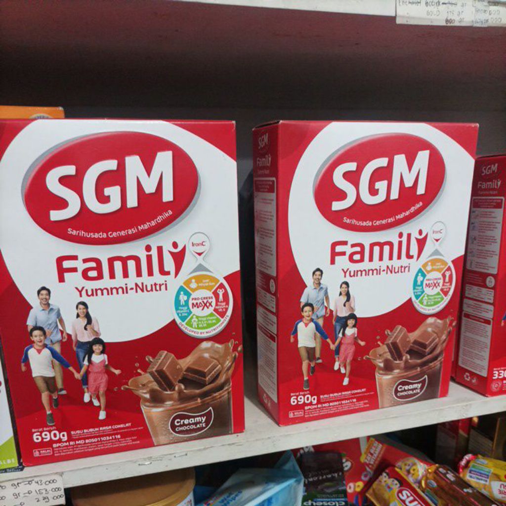 

Sgm Family coklat dan vanilla 330 dan 690 gram / Sgm Family Yummi- Nutri