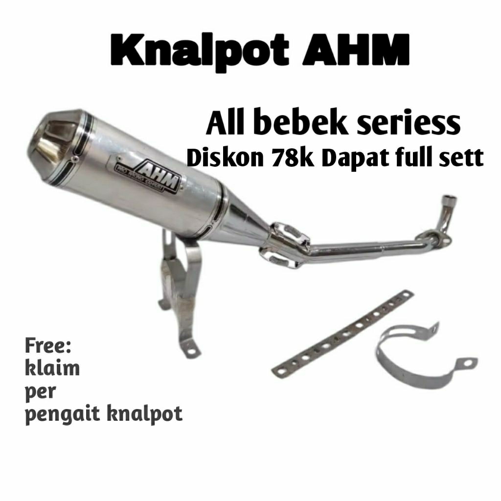 knalpot AHM all bebek , jupiter, vega.