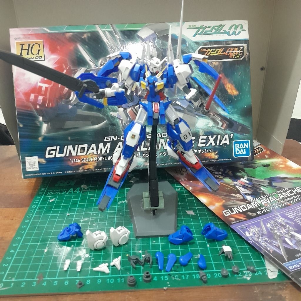GUNDAM AVALANCHE EXIA BANDAI HG 144 BEKAS ORI