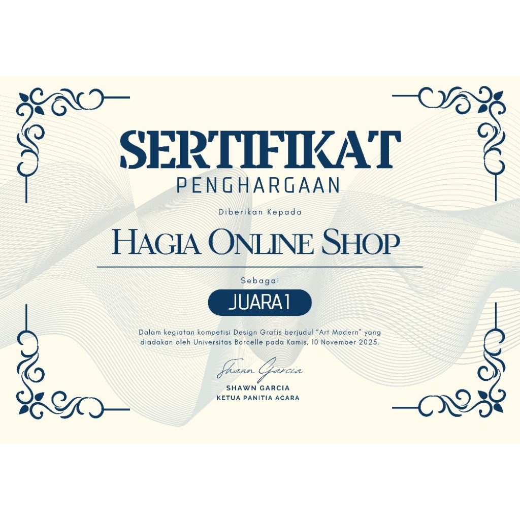 

Cetak Sertifikat Ukuran A4 - Desain bisa di request