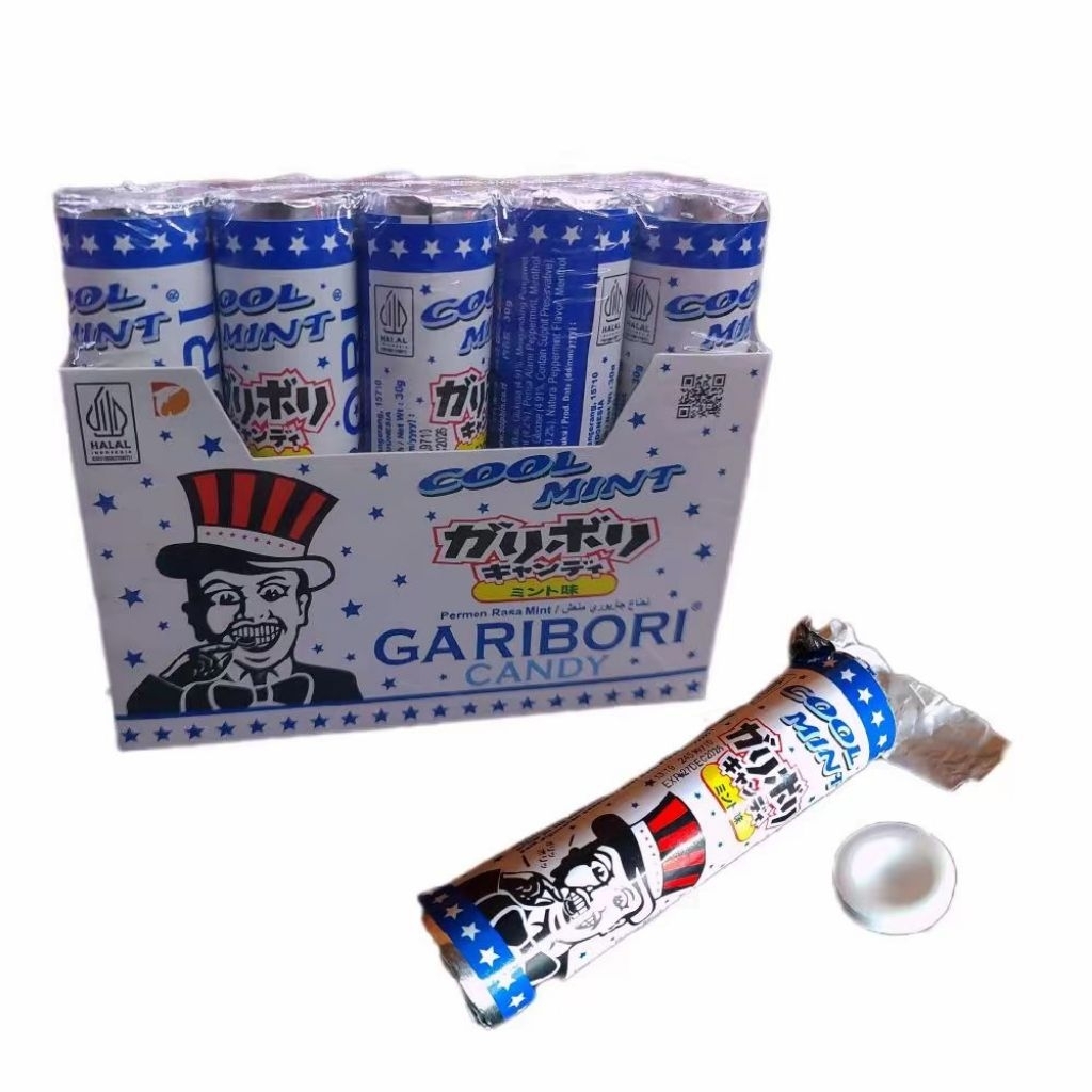 

Permen Garibori Cool Mint Candy Dolpin 10 Batang Sebox Camilan Dingin Plong Pelega Tenggorokan Food