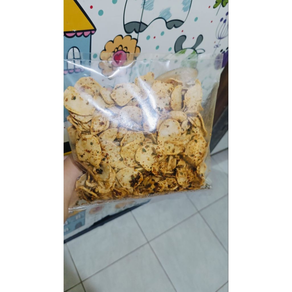 

basreng koin pedas 500grqm