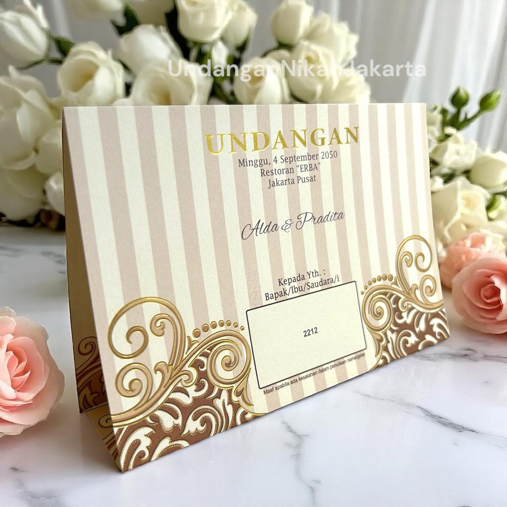Blangko Undangan Kosong Pernikahan Erba  BLANKO UNDANGAN  MURAH Simple 2212