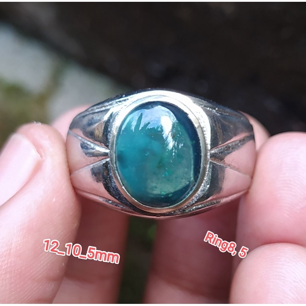 batu akik cincin ijo garut material odim berkualitas siap pakai HQ