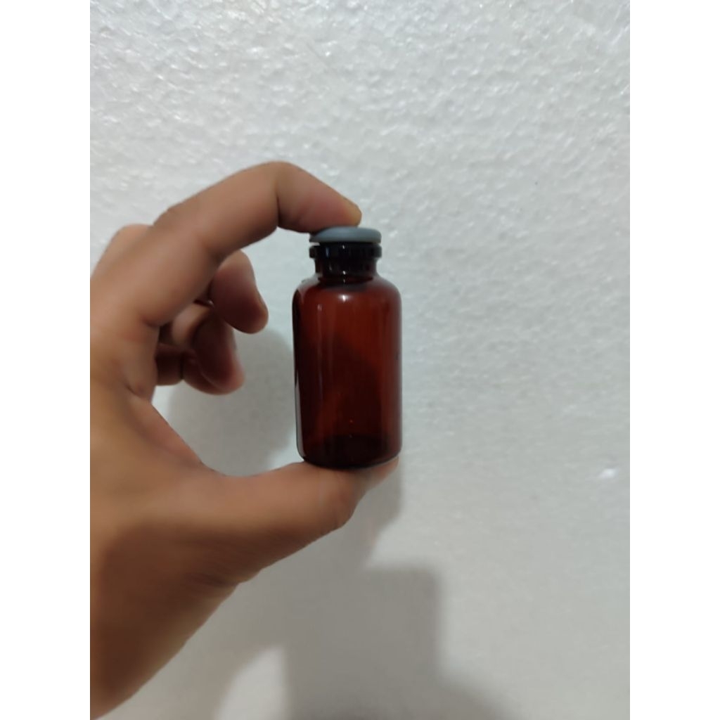 Botol vial coklat 25ml / botol vial amber 25ml / vial 30ml / vial amber 30ml botol farmasi