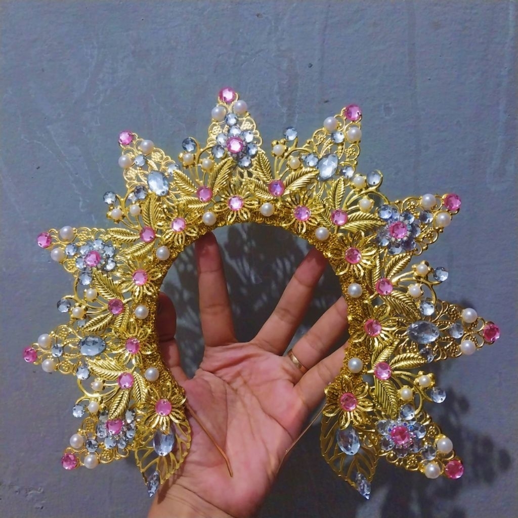 BANDO/BANDANA SUNTING/MAHKOTA SUNTING/SUNTING TARI/SUNTING ADAT/SUNTING KREASI