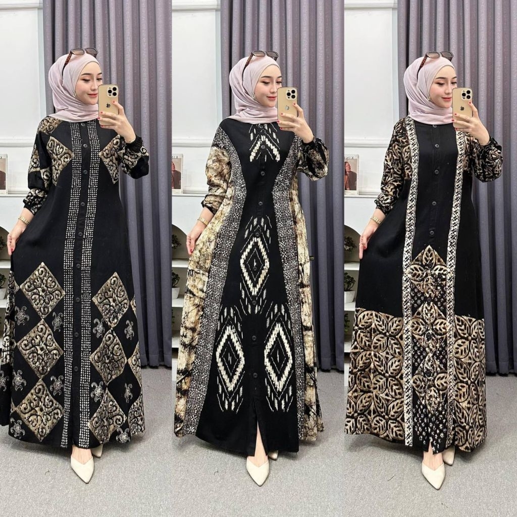 Baju Dress Polos Tanggung Ibu Hamil Gamus Wanita Terbaru 2026 Perempuan Pakaian Sar I Saryi Gams Sar