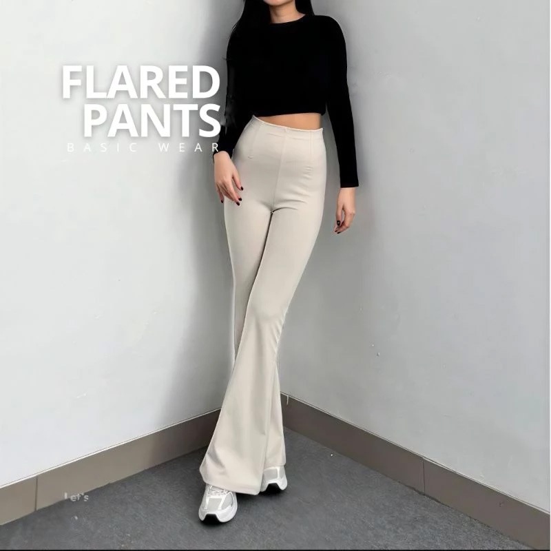 Celana Wanita Kulot RIB Knit Cutbray - Celana Cutbray Kulot Bahan Knit Celana Kerja