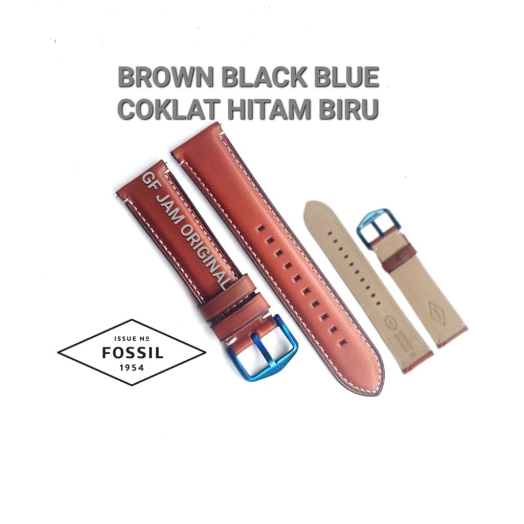 TERLARIS STRAP JAM TANGAN TALI JAM TANGAN KULIT ASLI JAM FOS$IL TOWNSMAN GRANT NEUTRA UK 22 MM FS 47