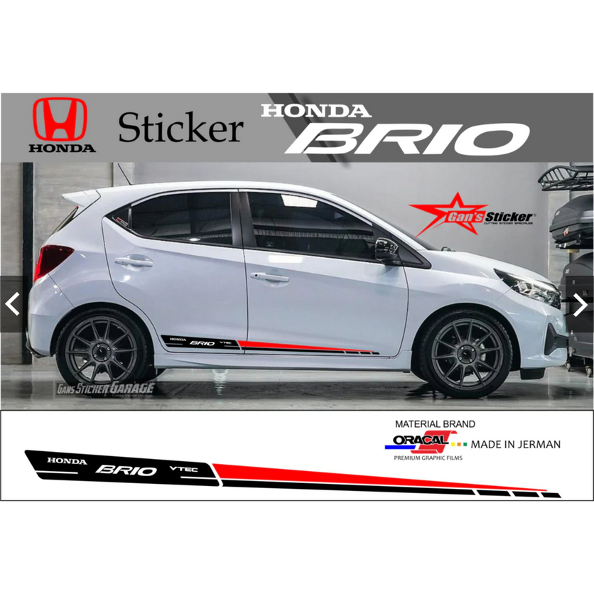 STICKER HONDA BRIO AKSESORIS HONDA BRIO STICKER PINTU SAMPING HONDA BRIO