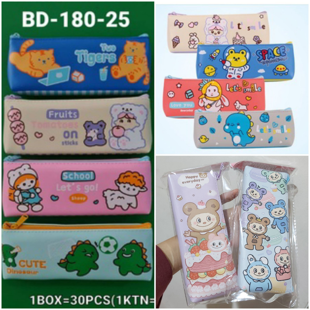 

Tempat Pensil Kain Resleting Premium Import Xiao Ling Jing Sleting Animal Doll Dino BD 180-25 180-26 180-D Capybara Unicorn