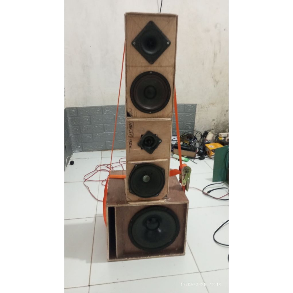 miniatur sound system mentahan sub 8 inch mid 5 inch (BOLEH NEGO)