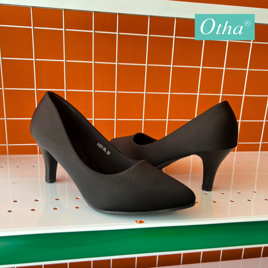 Otha Shoes H321 OFS - Sepatu Pantofel Wanita Tinggi Hak 7CM