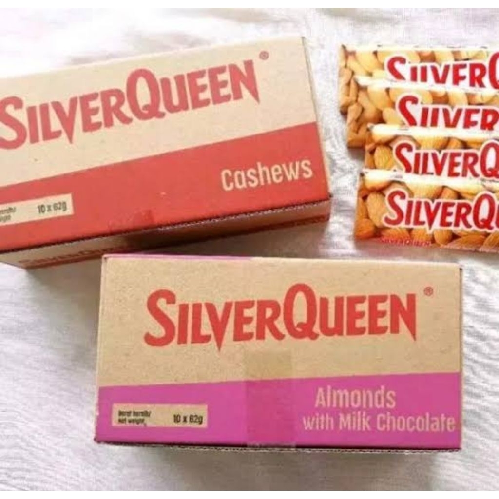 

SILVER QUEEN 55gr 1 BOX(10pcs)-mede/almond