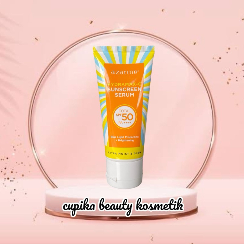 iu.pz} AZARINE hydramax-c sunscreen serum total spf 50 pa++++ blue light protection + brightening