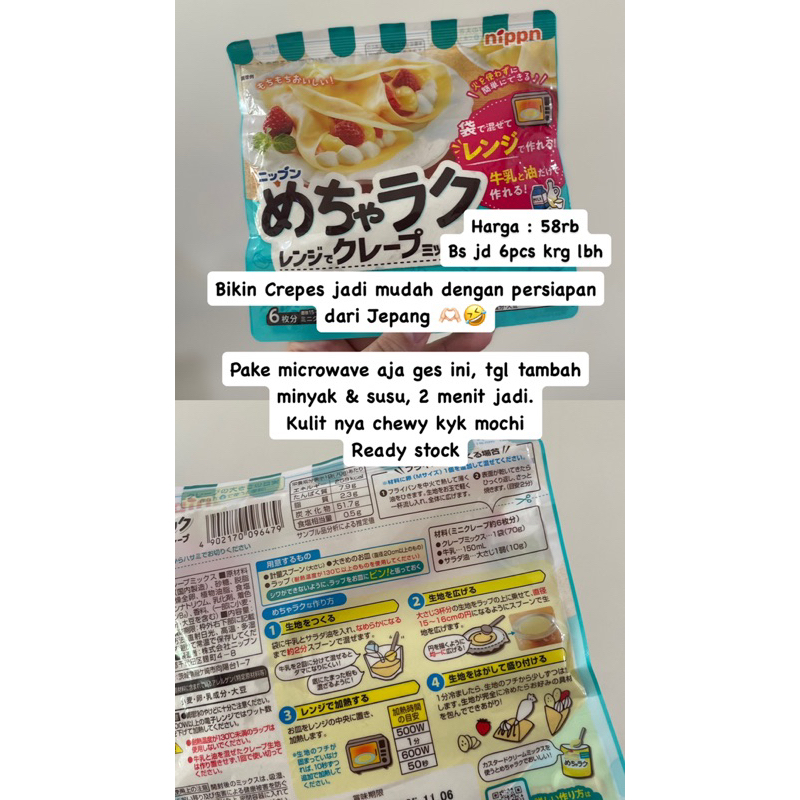 

Tepung Crepes Mochi Jepang DIY