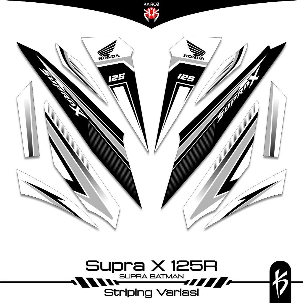 STRIPING SUPRA X 125 KARBU SKU 23 BATMAN STICKER STIKER HONDA SUPRA X 125 WAVE 125I SUPRA X 125R