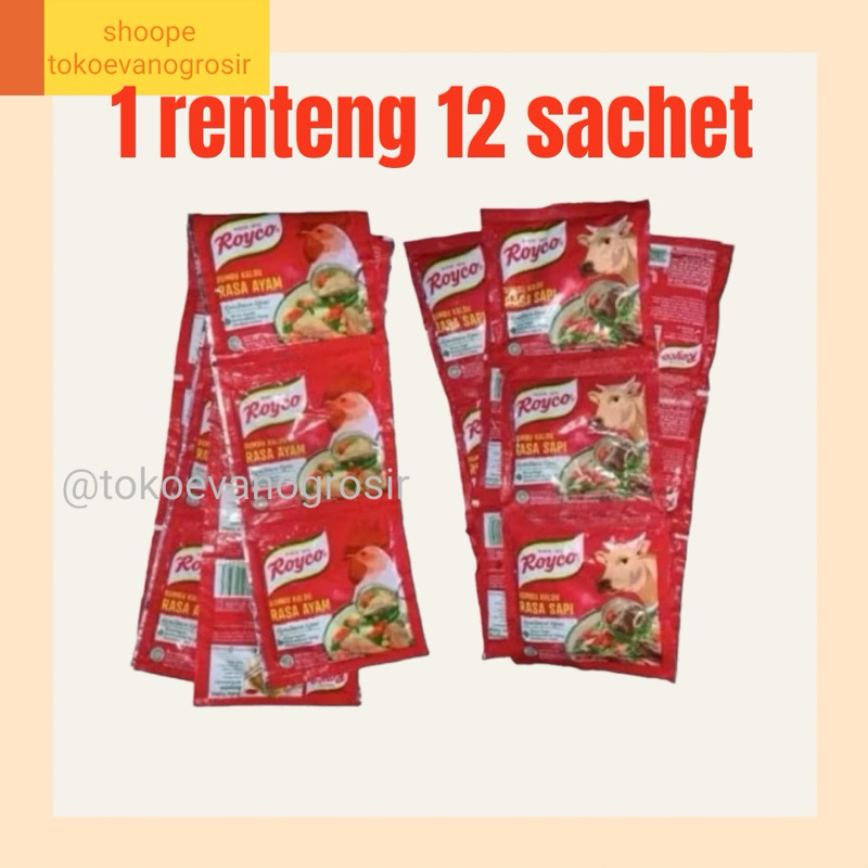 

Royco ayam/sapi renceng 12 sachet