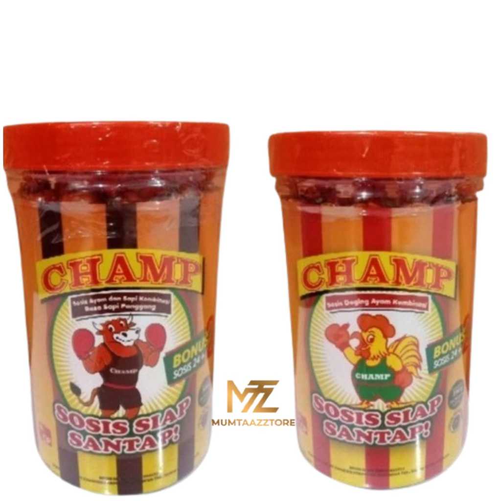 

~MTZ~SNACK CHAMP SOSIS SIAP SANTAP TOPLES ISI 24 + 2 pcs | 546 gr