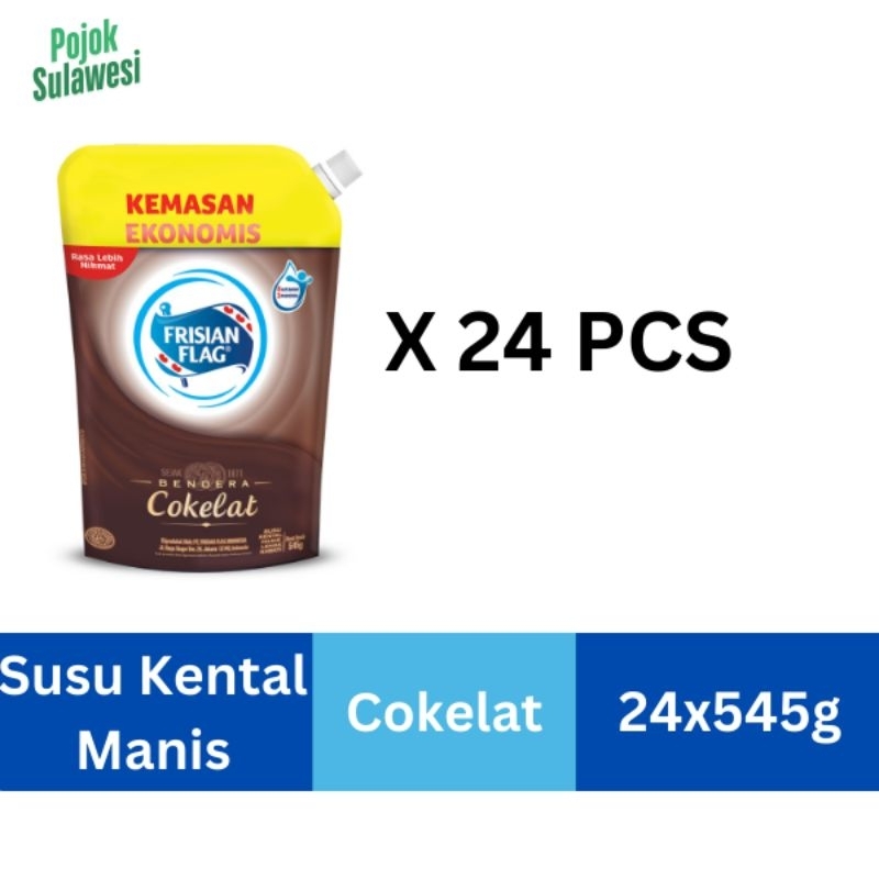 

FRISIAN FLAG Susu Kental Manis Cokelat 545g / 24pc (1dus)