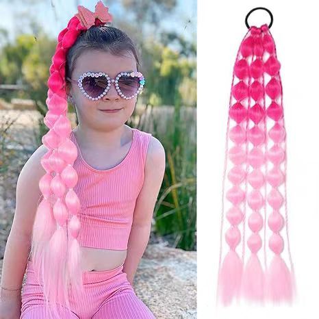 OK 1PCS-Color 3D Gradient Wig Party Lentik Three-dimensional Color Wig Kepang Cosplay Barbie Wig