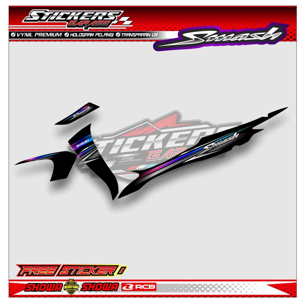 STRIPING VARIASI MOTOR SUZUKI SMASH 110 / STICKER LIST VARIASI SMASH 110 2006