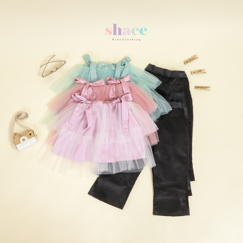 Setelan Baju Tutu Polos Anak Perempuan  1-7 Tahun | Oneset UlangTahun