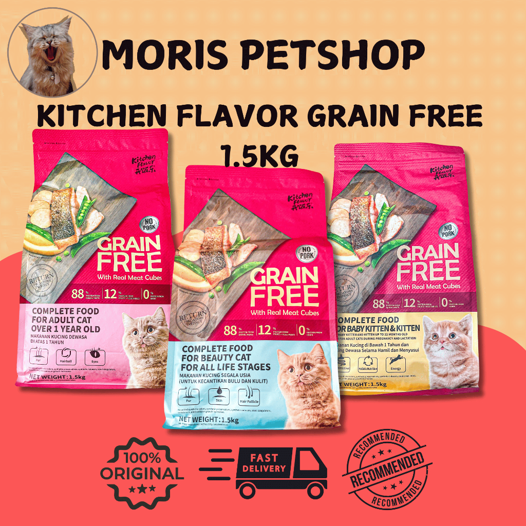 Kitchen Flavor 1,5KG - Kitchen Flavor Adult - Kitchen Flavor Beauty - Kitchen Flavor Kitten - Makana