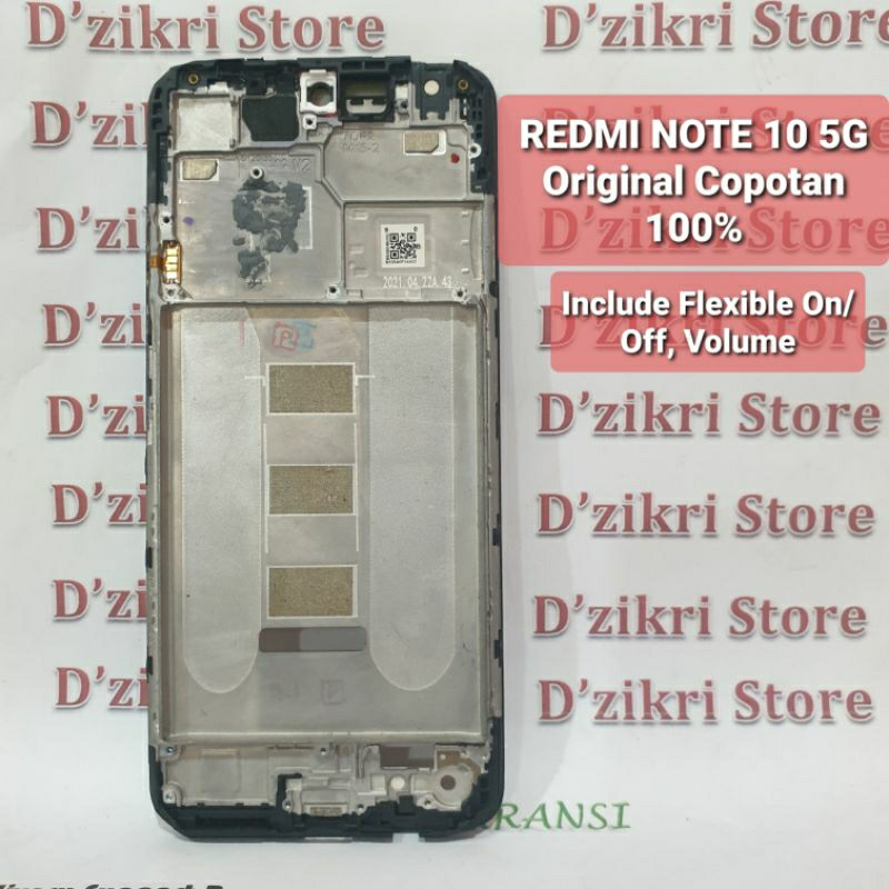 FRAME TULANGAN LCD REDMI NOTE 10 5G POCO M3 PRO ORIGINAL COPOTAN