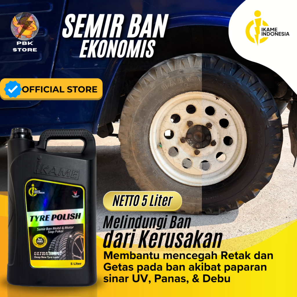 SEMIR BAN MOTOR MOBIL 5 LITER EKONOMIS BERKUALITAS