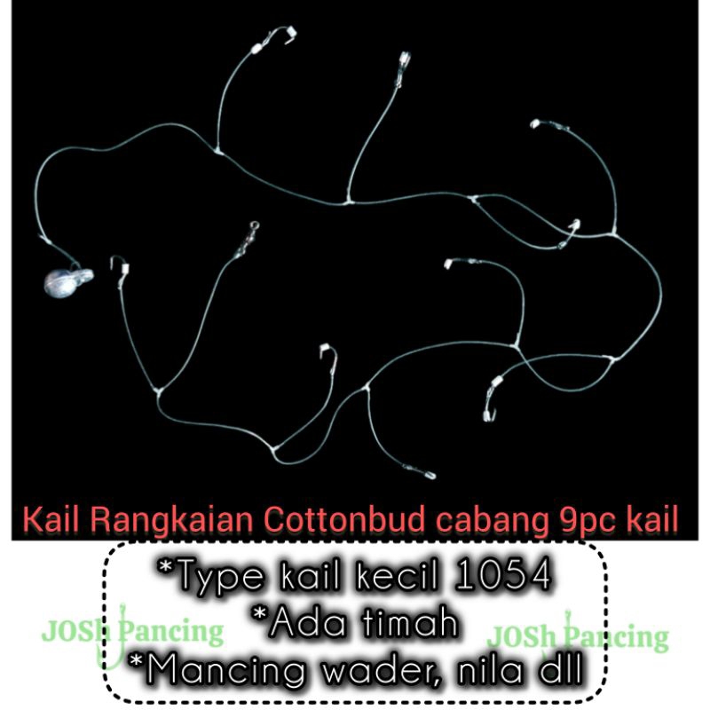Kail rangkaian 9 rakitan cottonbud katenbat katembat cotton but