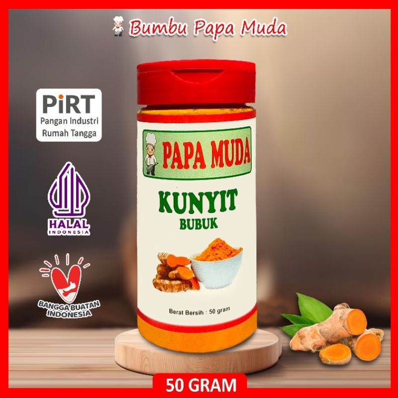 

Bumbu Papa Muda - Kunyit Bubuk - Kemasan Botol Tabur 50 gram