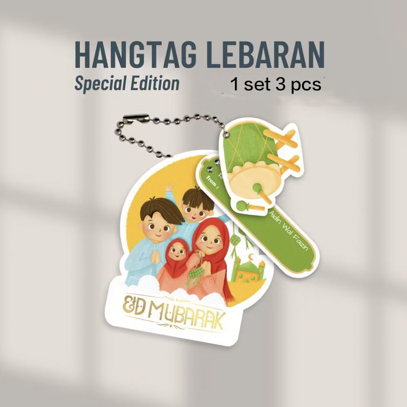 

Hang Tag Thank You Card IDUL FITRI LEBARAN