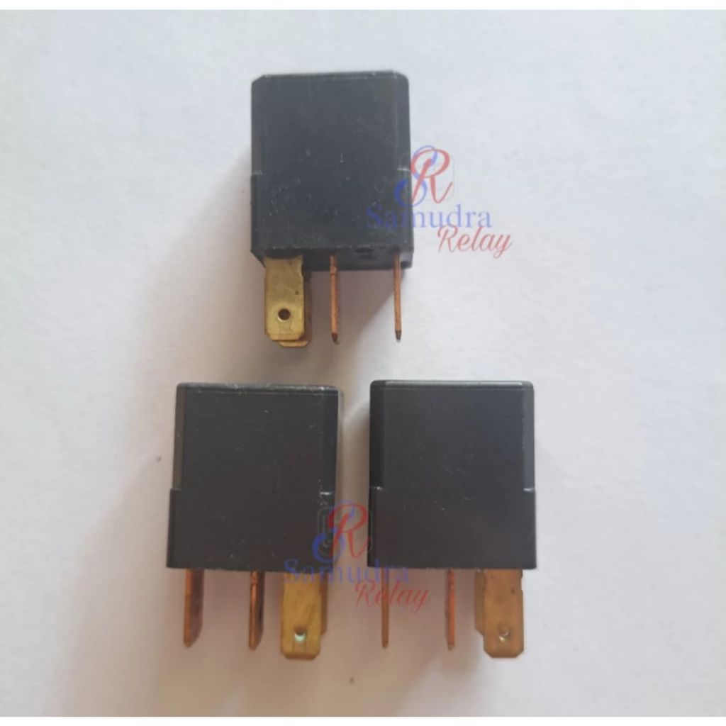 Relay NAIS hitam ACM33221 Relay Nais panjang kaki 4 ada lubang Honda Nissan  (ORI ASLI)