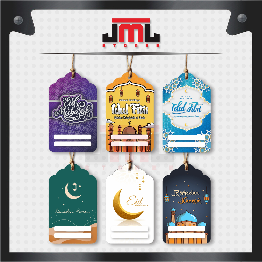 

Hang Tag hampers lebaran Tag Idul Ftri Hang Tag Eid Mubarak