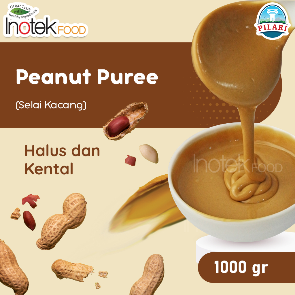 

PEANUT PUREE PILARI BRAND - Selai Kacang Premium Quality @1KG
