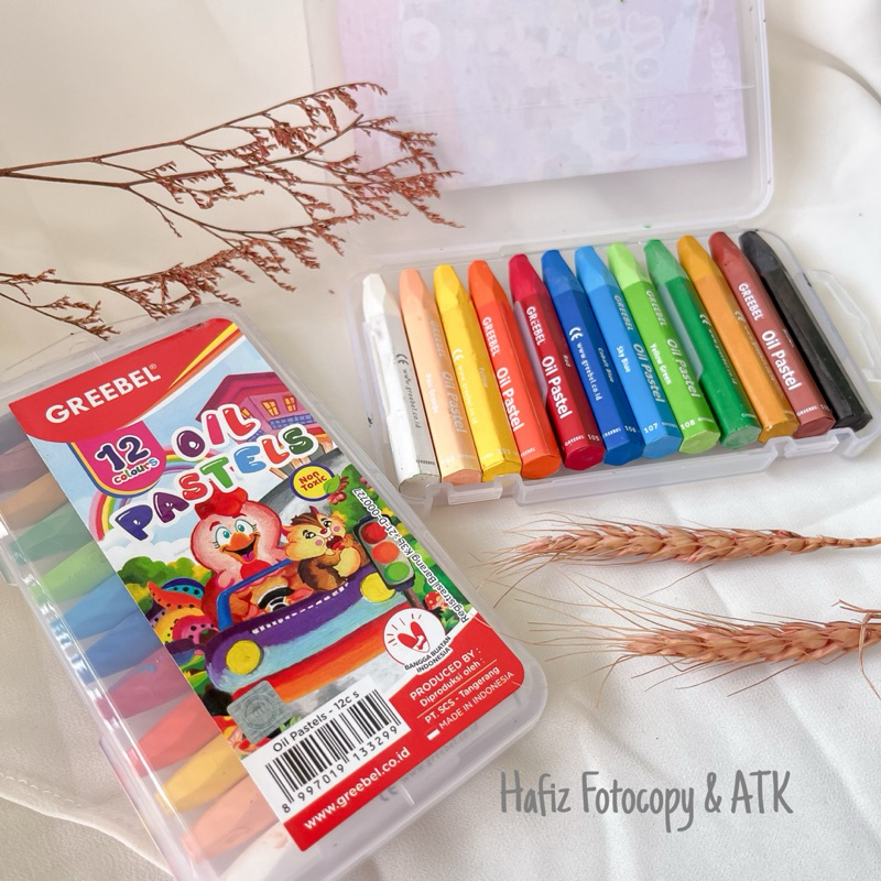 

GREEBEL Crayon Krayon KIDS OIL PASTEL (12 Warna)