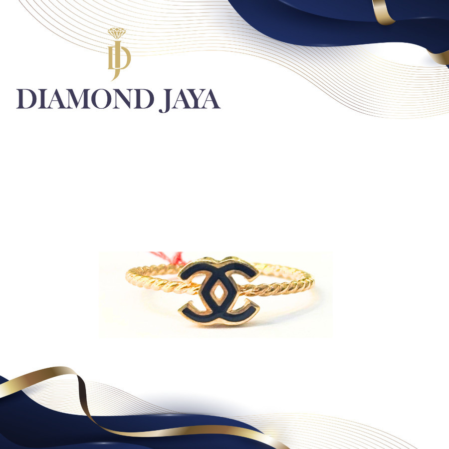 TOKO MAS DIAMOND JAYA - Cincin Wanita Com Hitam