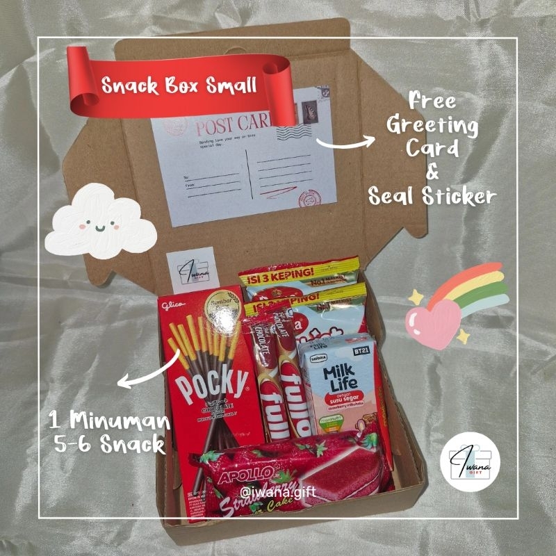 

Snack Box Small / Gift Box Small / Gift Box Ulang Tahun / Gift Box Graduation / Free Kartu Ucapan