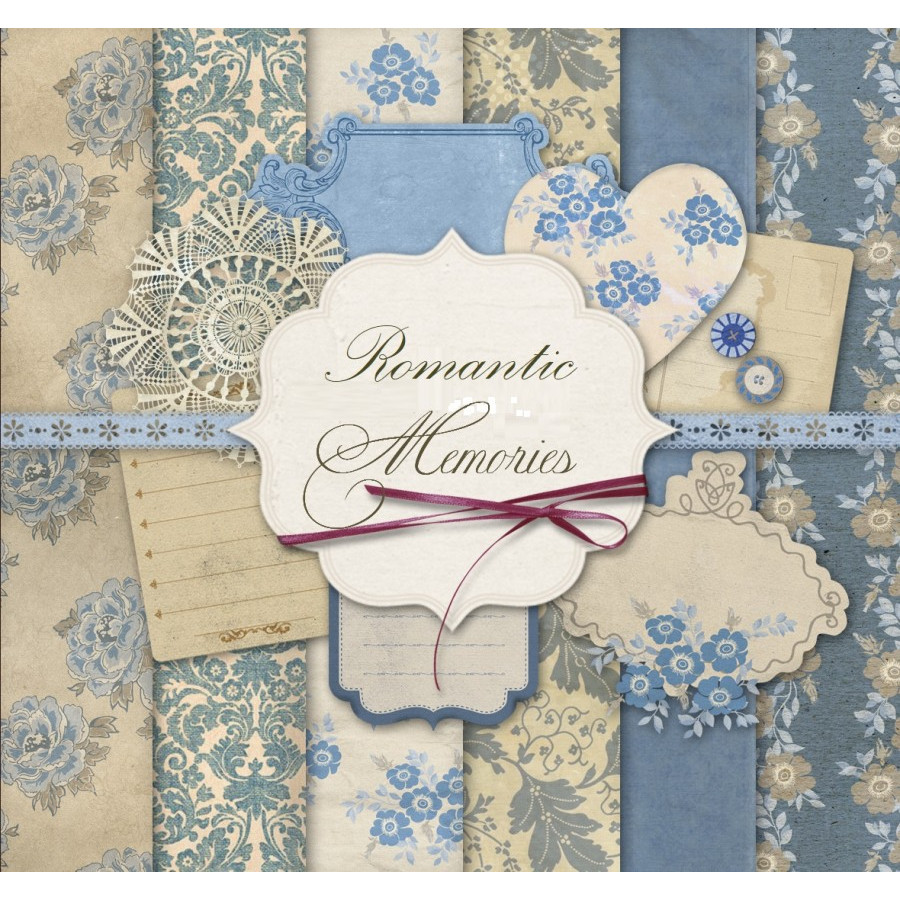 

Scrapbooking Patterned Paper 6"x6" - Memories (24 sheets)