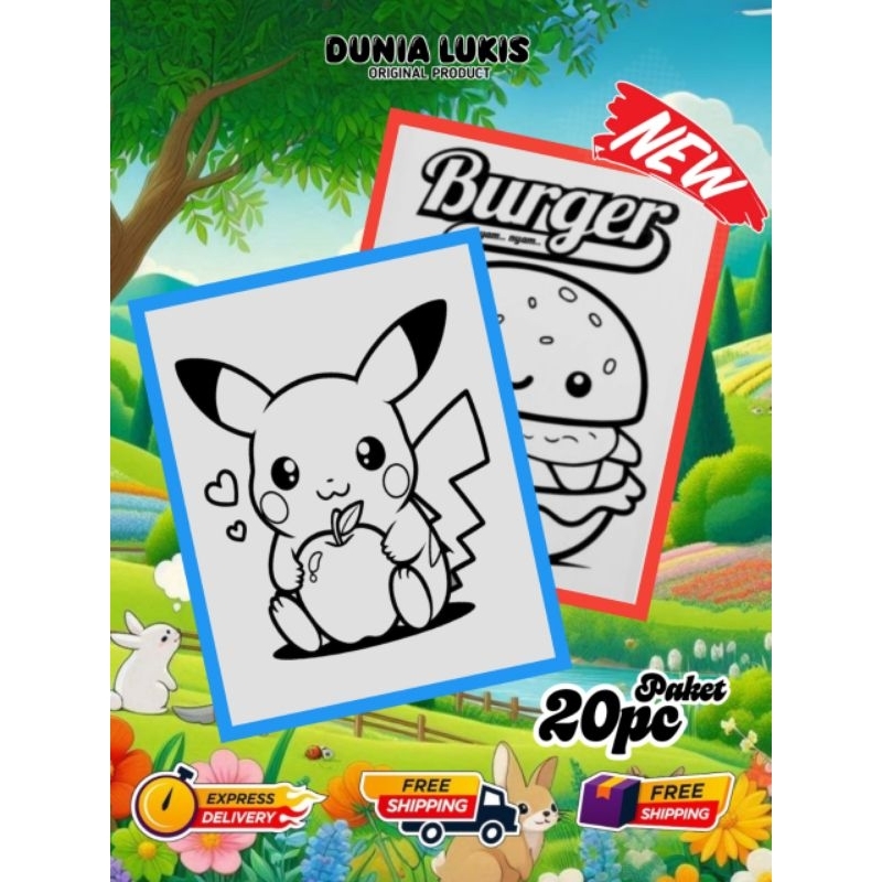 sterofoam lukis / gabus lukis Paket 20pc