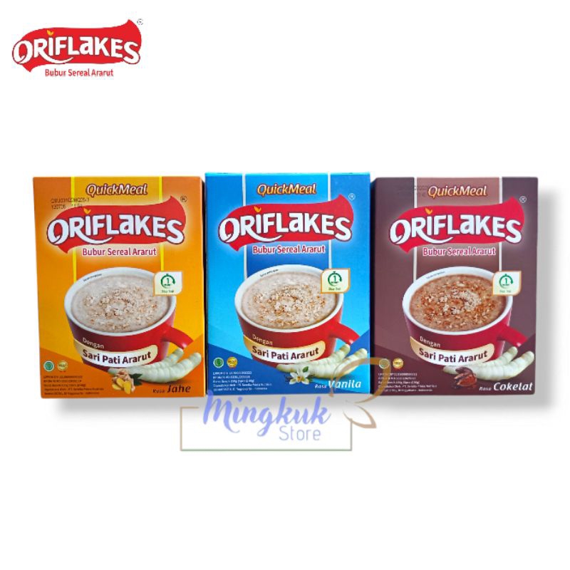 

Oriflakes Sereal Umbi Garut Asam Lambung Box - Oriflakes Jahe, Vanila, Cokelat