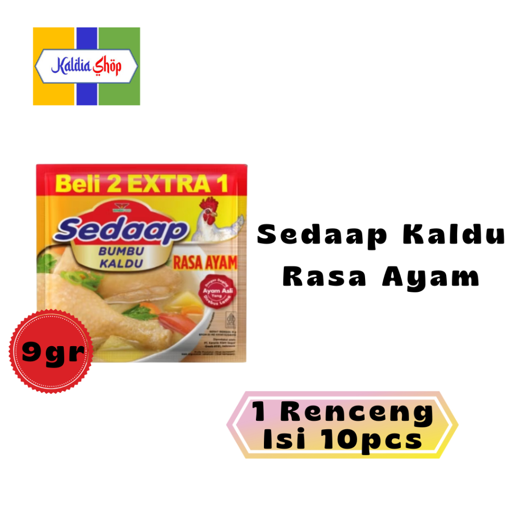 

Sedaap Bumbu Kaldu Ayam 9gr x 10